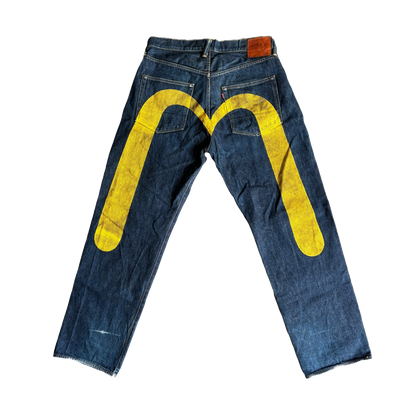 JEAN DIACOCK JAUNE EVISU [W32]