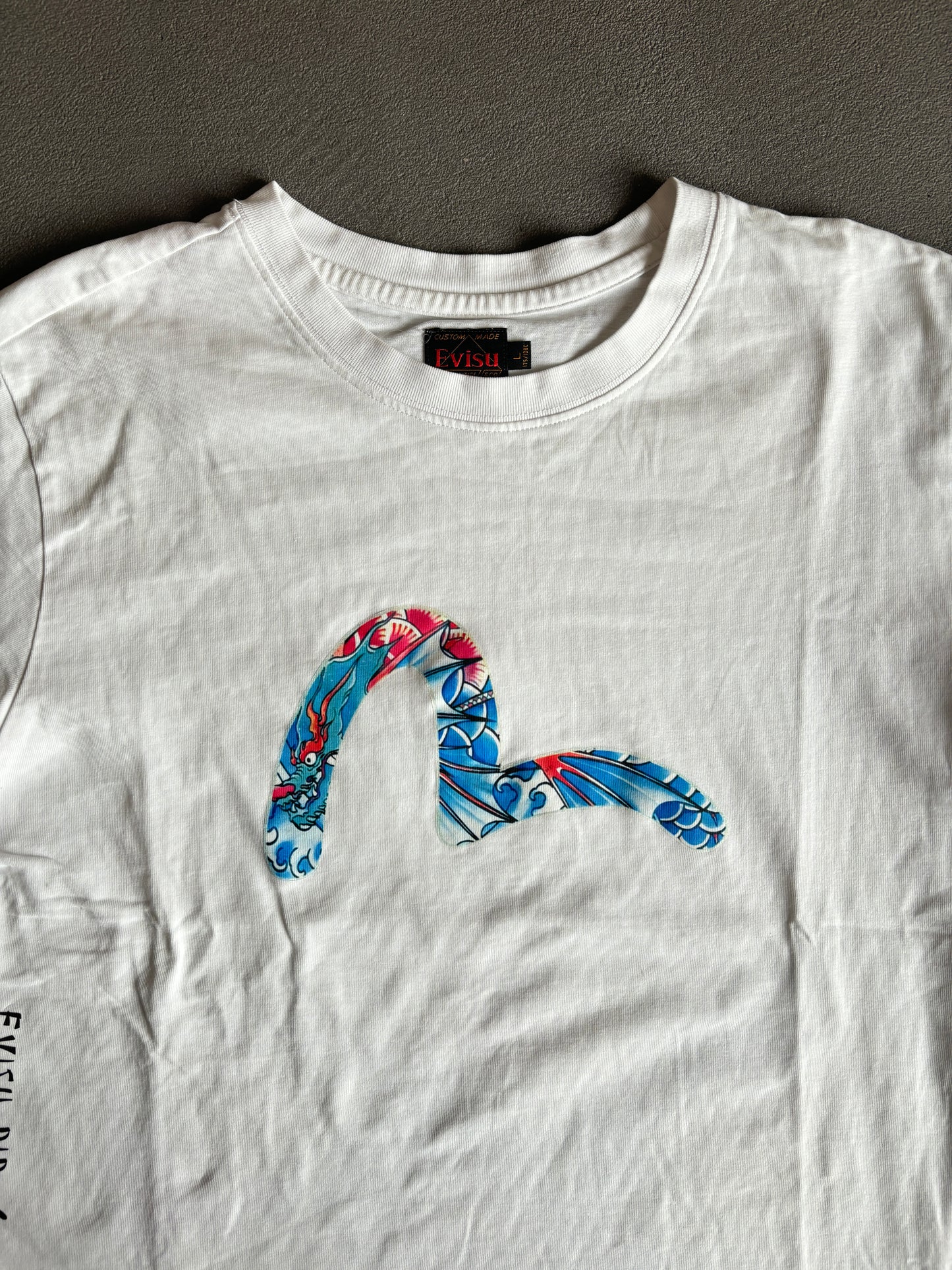 EVISU SEAGULL TEE BIANCO [L]