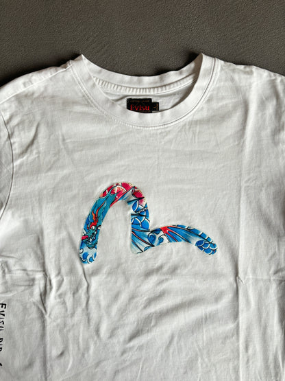 EVISU SEAGULL TEE BIANCO [L]