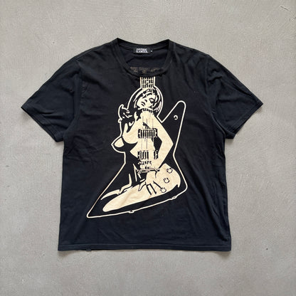HYSTERIC GLAMOUR GUITAR GIRL TEE [L]