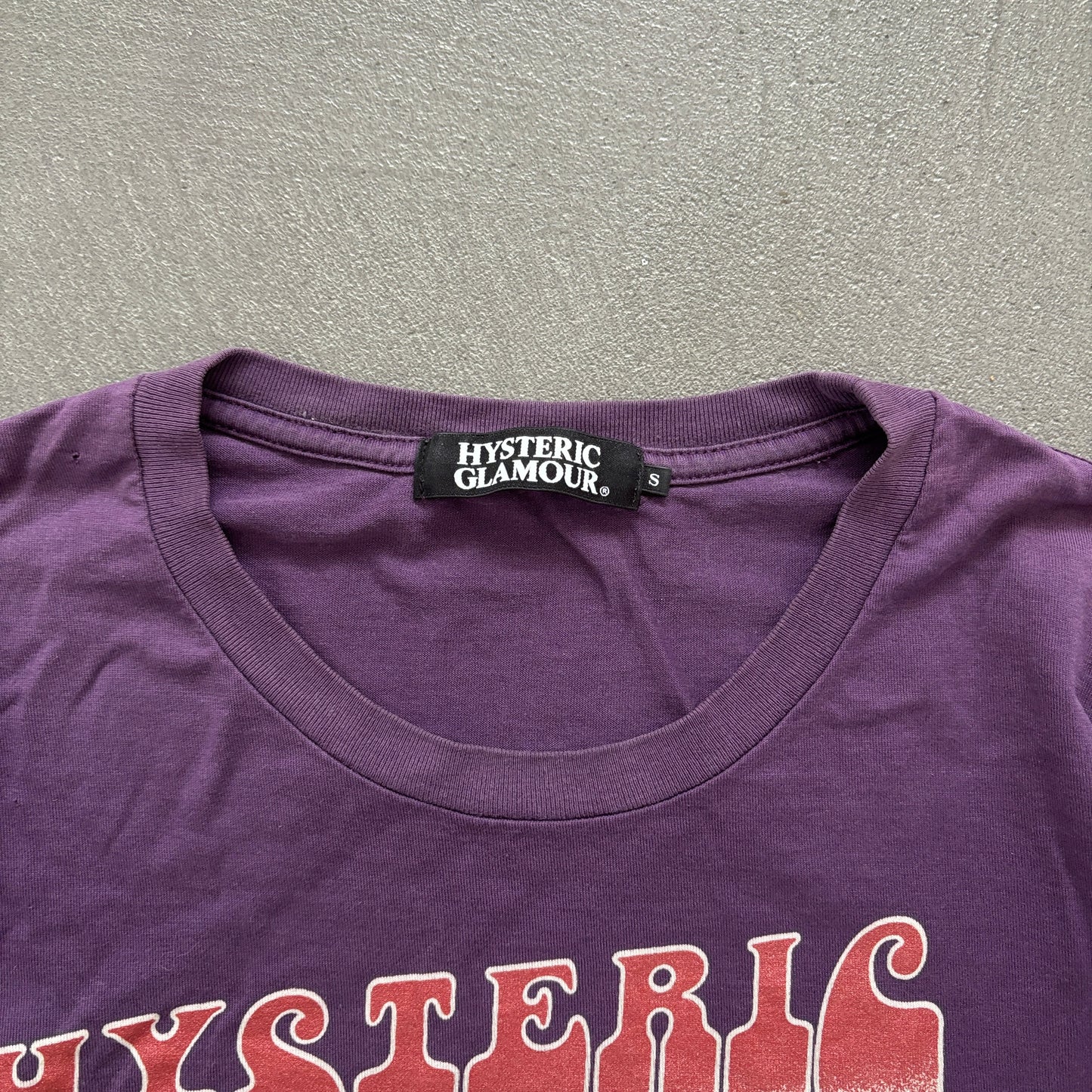 HYSTERIC GLAMOUR BORN TO LOSE PURPLE TEE [S]