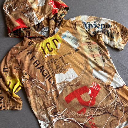 VIVIENNE WESTWOOD ALL OVER PRINT HOODIE [M]