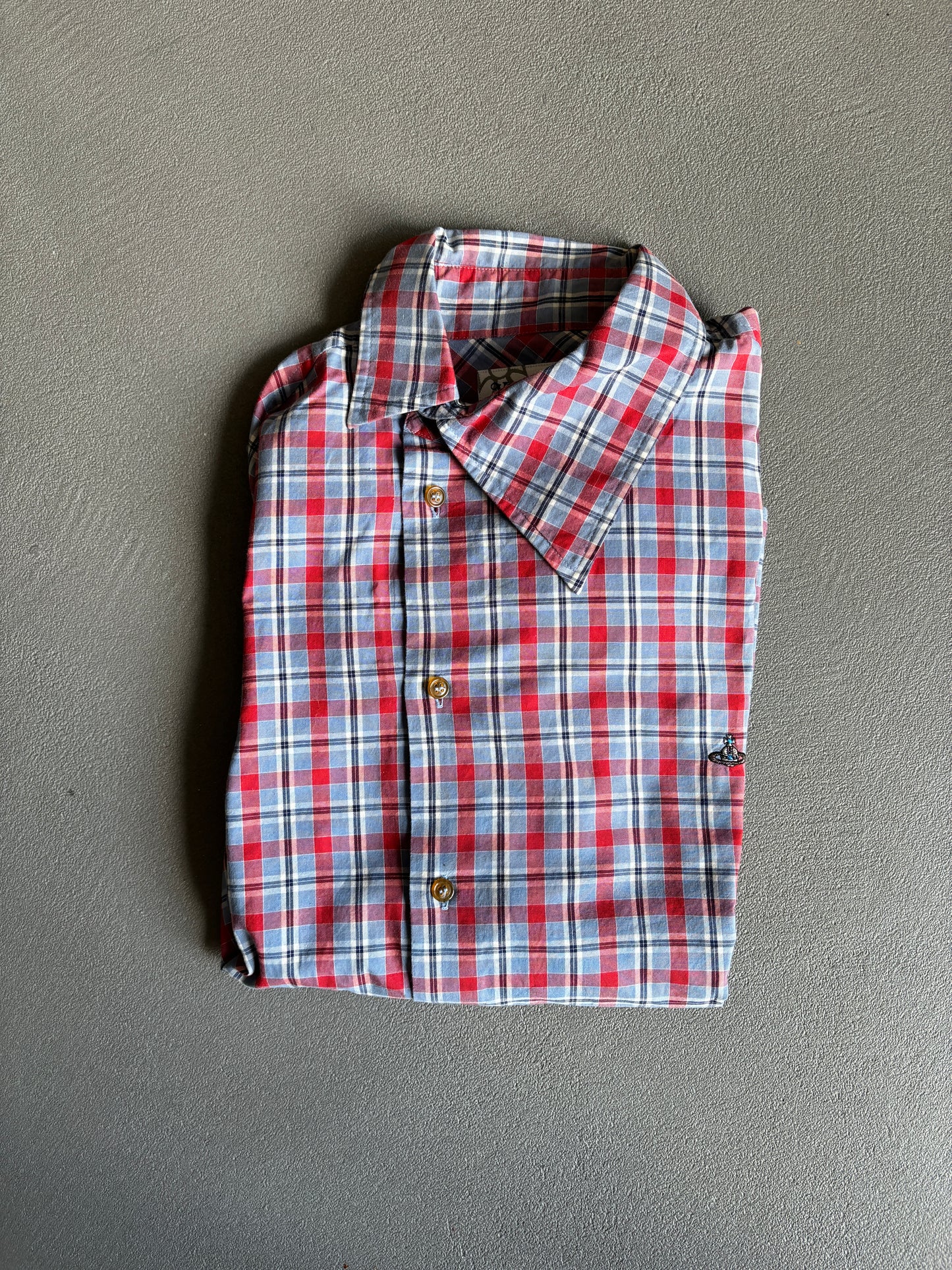 VIVIENNE WESTWOOD ASSYMETRICAL SHIRT [L]