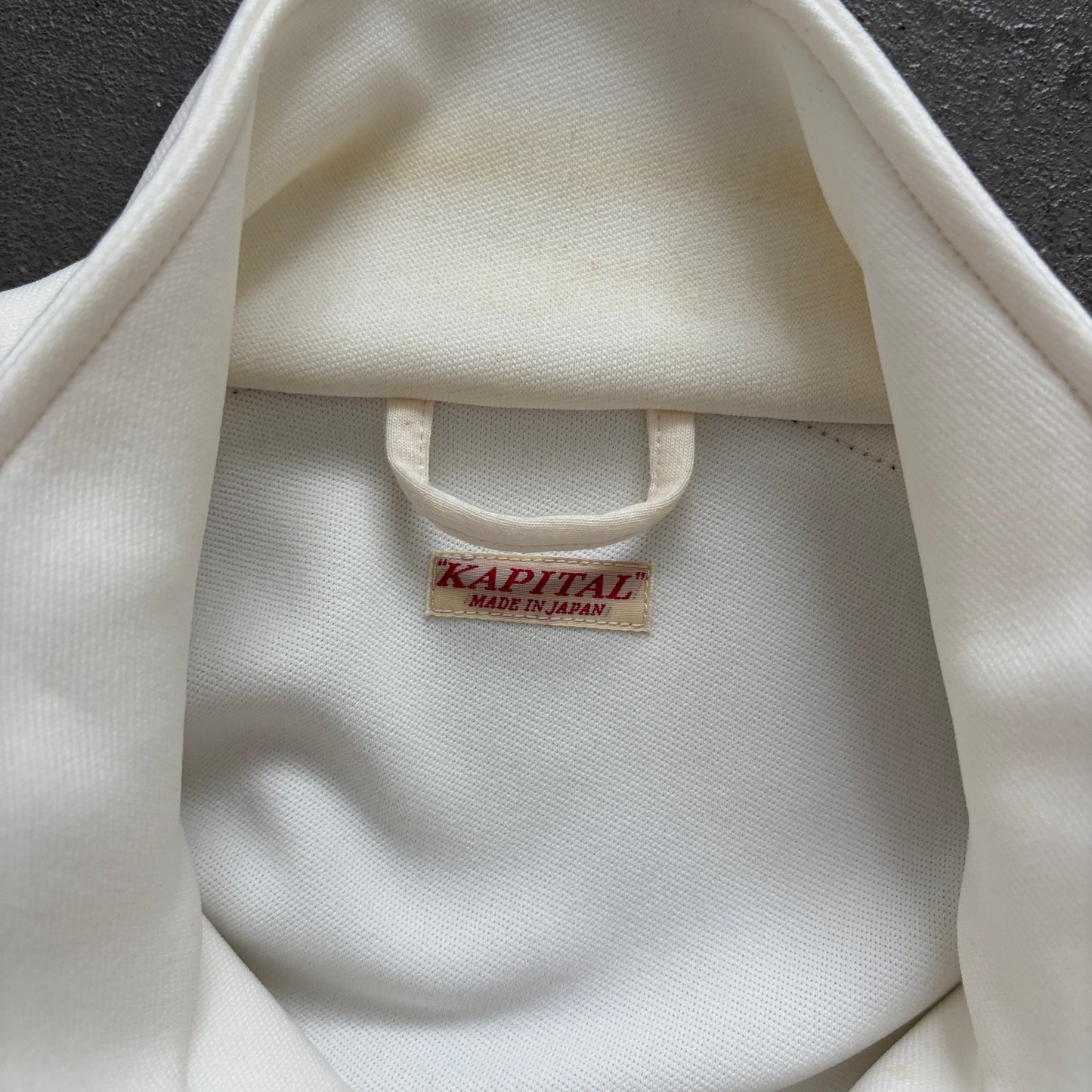 KAPITAL STUNTMAN TRACK JACKET WHITE/BLUE [M]