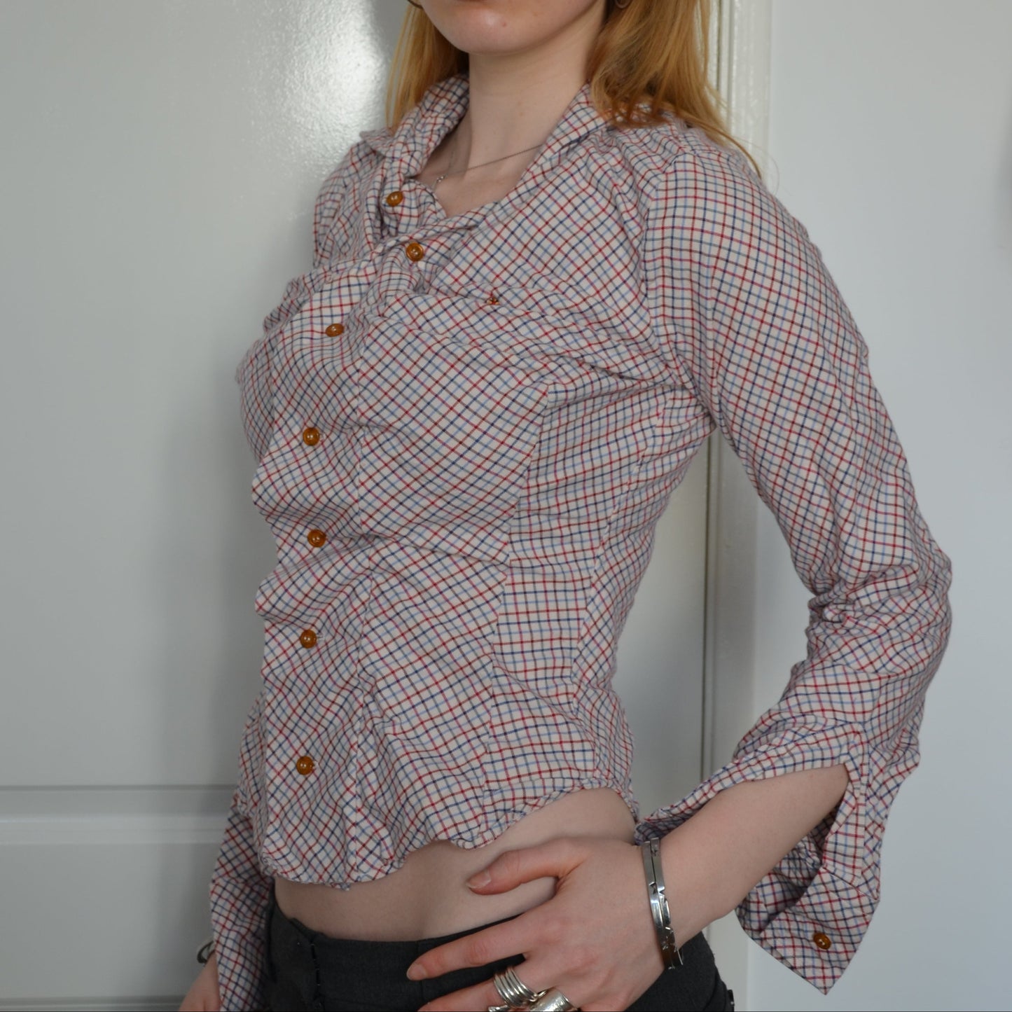 VIVIENNE WESTWOOD RUFFLED BLOUSE [M]