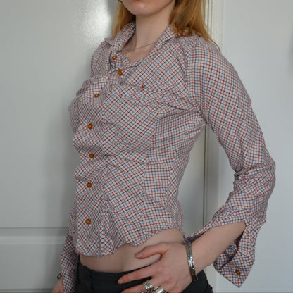 VIVIENNE WESTWOOD RUFFLED BLOUSE [M]