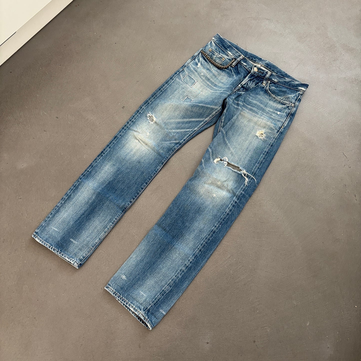 HYSTERIC GLAMOUR STUDDED SELVEDGE DENIM #6 [W30]