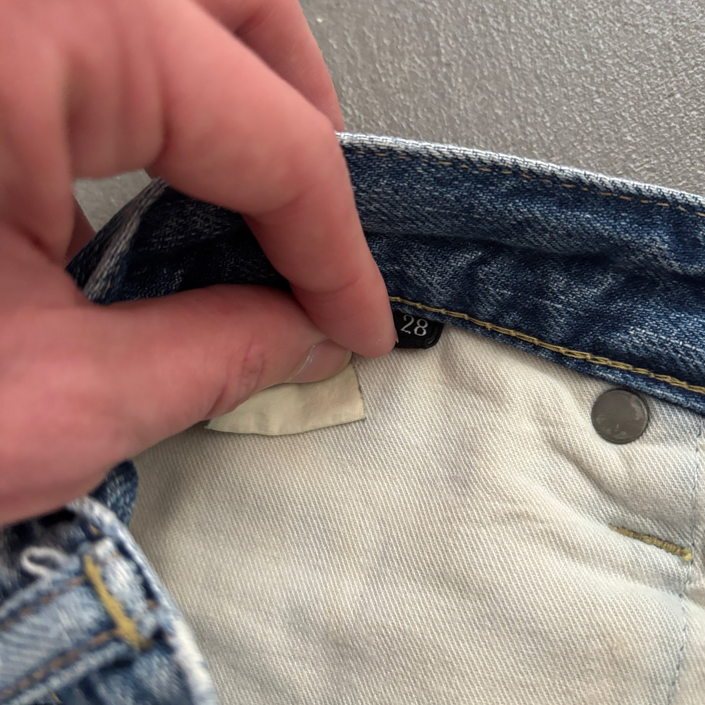 HYSTERIC GLAMOUR PEANUT STUDDED SELVEDGE DENIM #14 [W28]