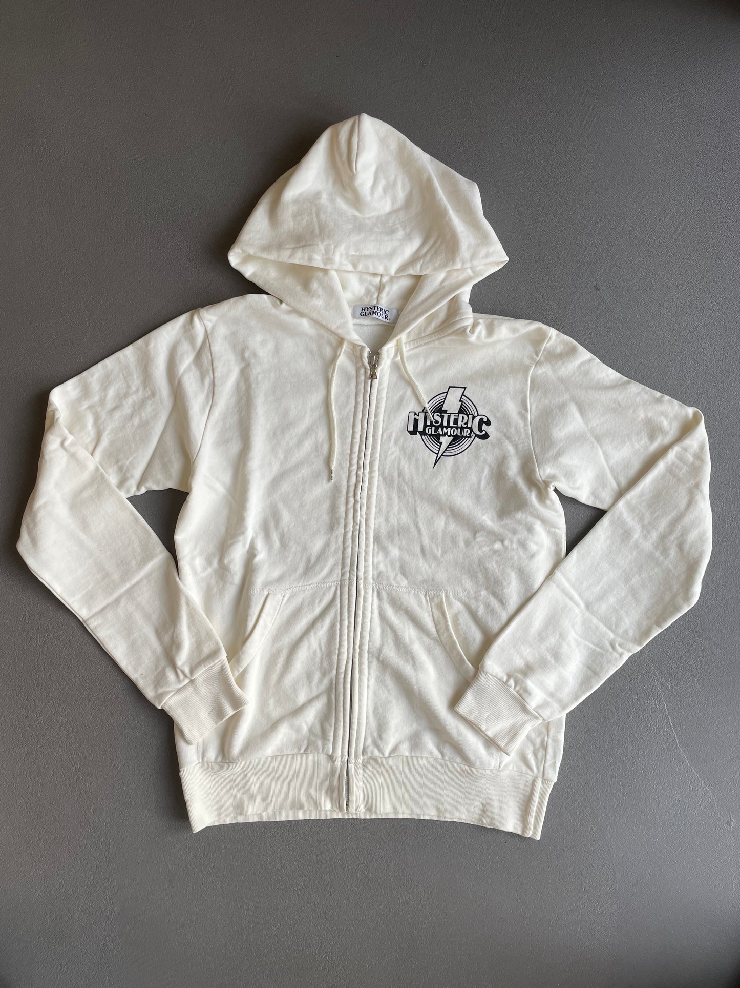 HYSTERIC GLAMOUR ZIP UP BLANC [M]