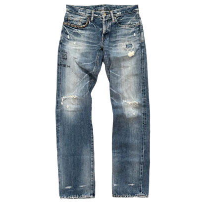 HYSTERIC GLAMOUR PEANUT STUDDED SELVEDGE DENIM #14 [W28]