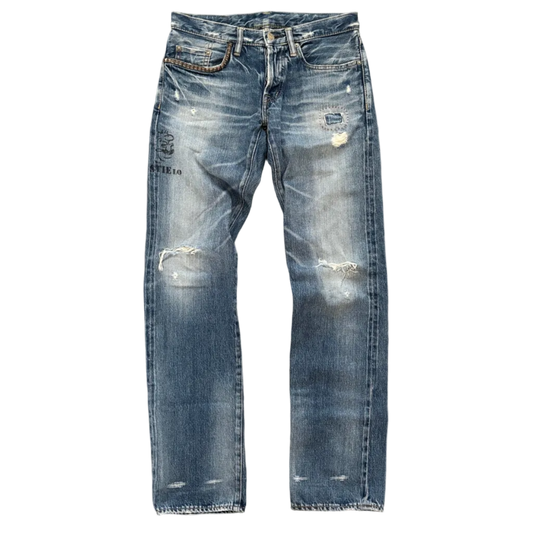 HYSTERIC GLAMOUR PEANUT STUDDED SELVEDGE DENIM #14 [W28]