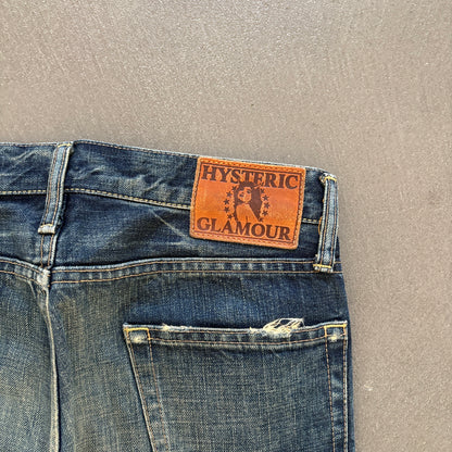 HYSTERIC GLAMOUR STUDDED DENIM INDIGO [W28]