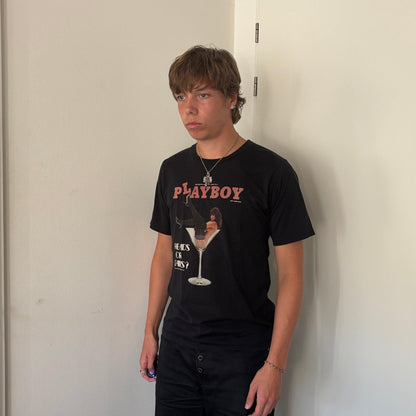 HYSTERIC GLAMOUR PLAYBOY HEADS OR TAILS TEE [M]