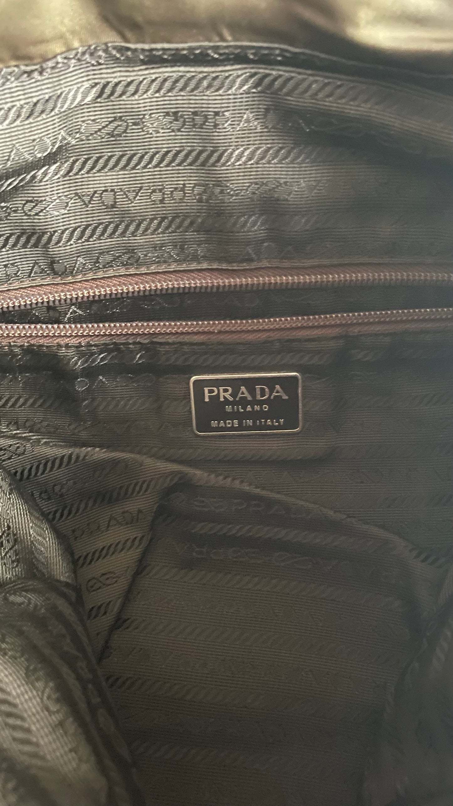 GRAND SAC À DOS VERT PRADA