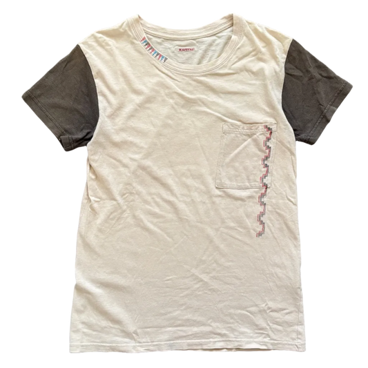 KAPITAL POCKET TEE TWO-TONE [L]