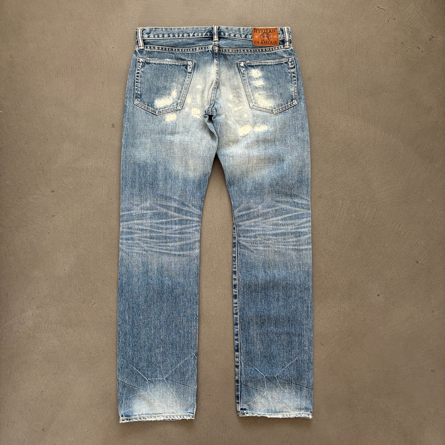 HYSTERIC GLAMOUR STUDDED SELVEDGE DENIM #22 [W32]