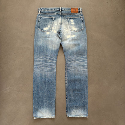HYSTERIC GLAMOUR STUDDED SELVEDGE DENIM #22 [W32]