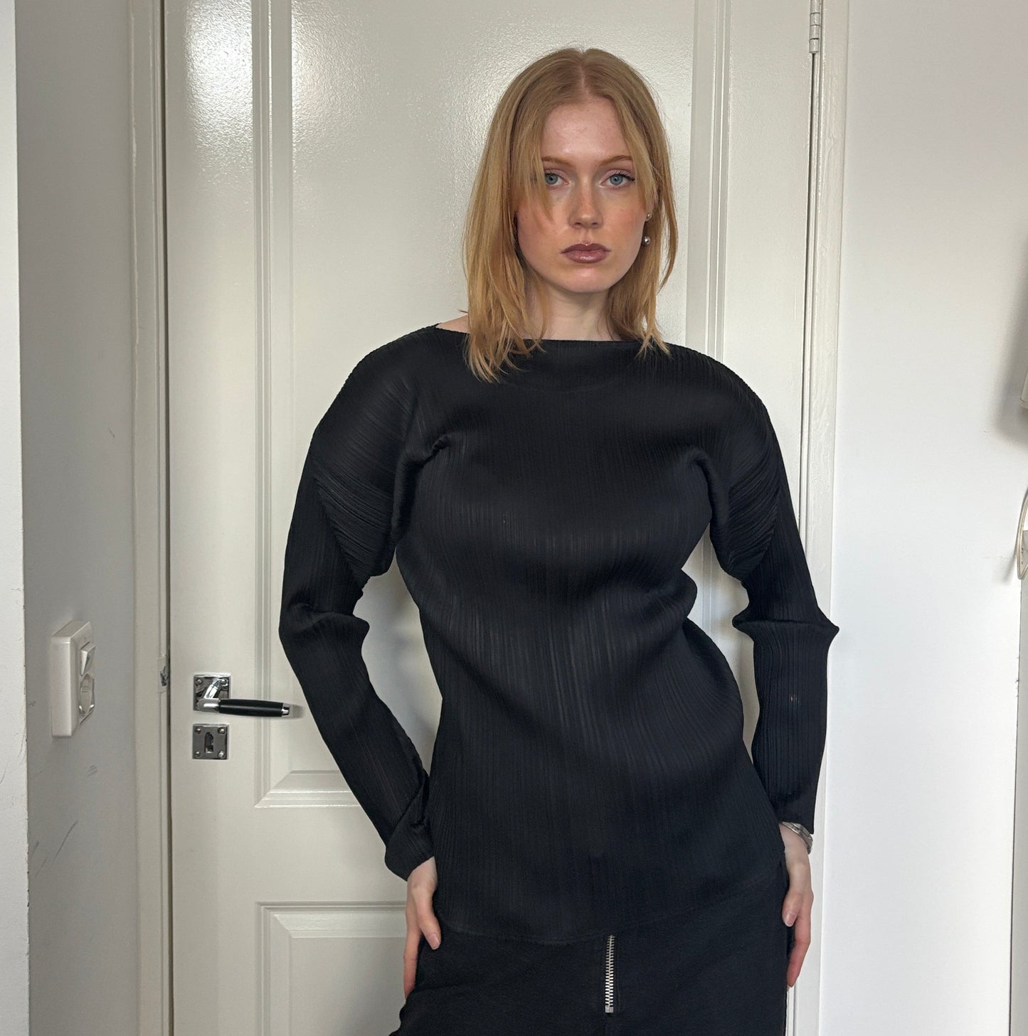 ISSEY MIYAKE PLEATS PLEASE LONGSLEEVE BLACK [M]