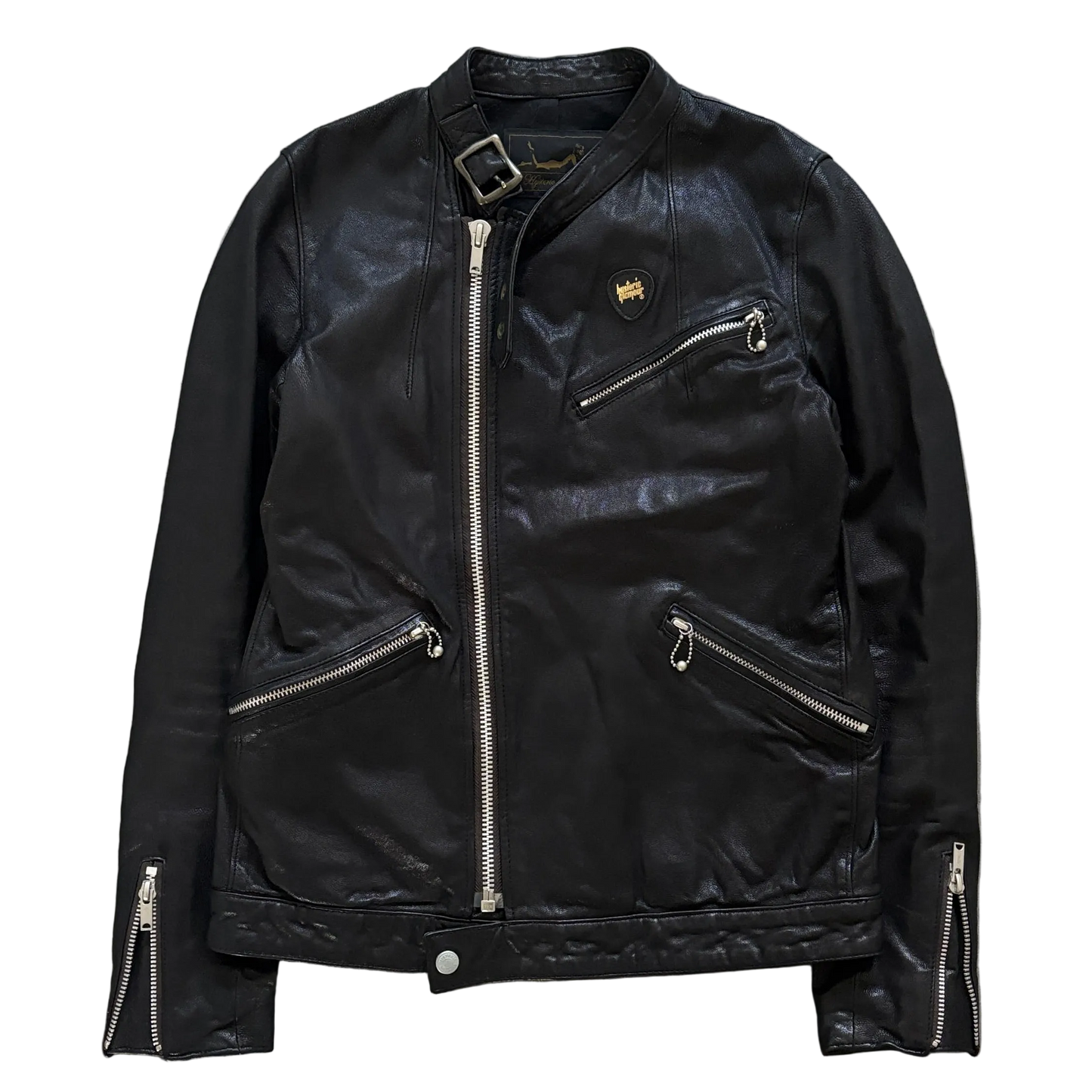 HYSTERIC GLAMOUR ZIP LEATHER JACKET [S]