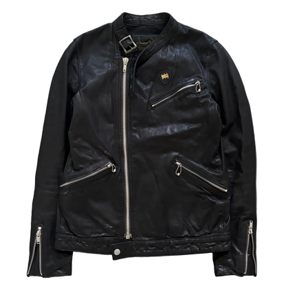 HYSTERIC GLAMOUR ZIP LEATHER JACKET [S]
