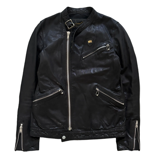 HYSTERIC GLAMOUR ZIP LEATHER JACKET [S]