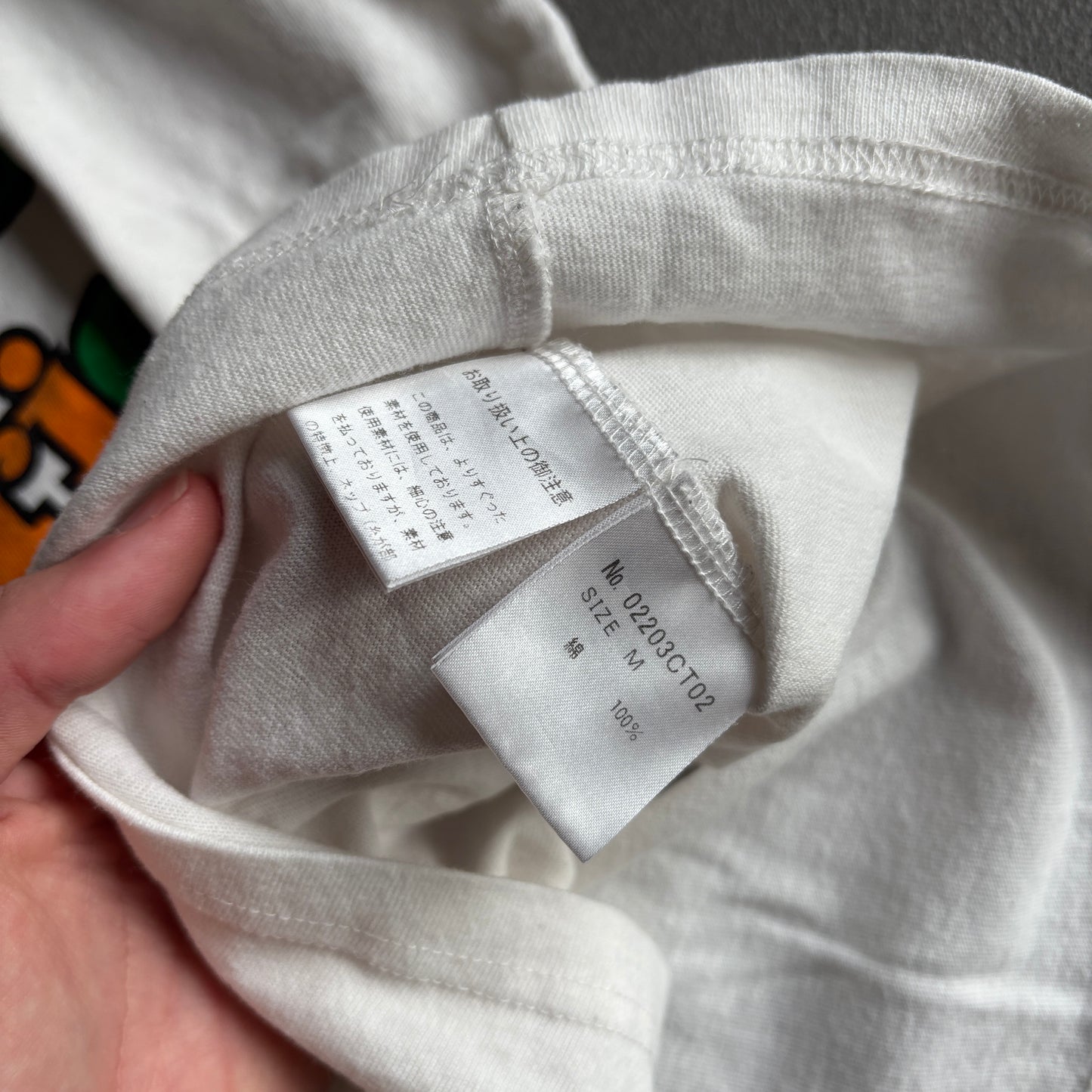 HYSTERIC GLAMOUR SPELLOUT TEE WHITE [M]