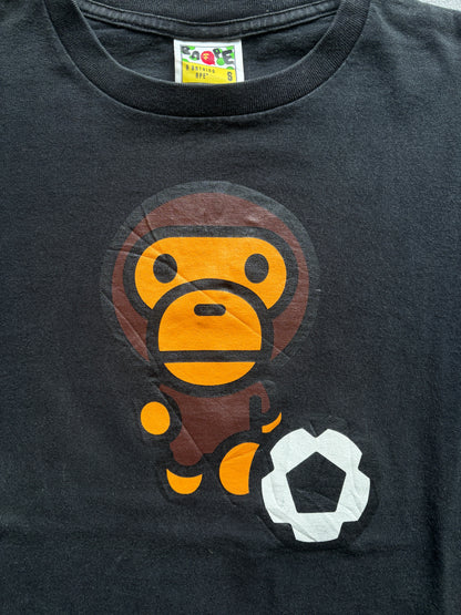 BAPE FOOTBALL TEE BLACK [S]