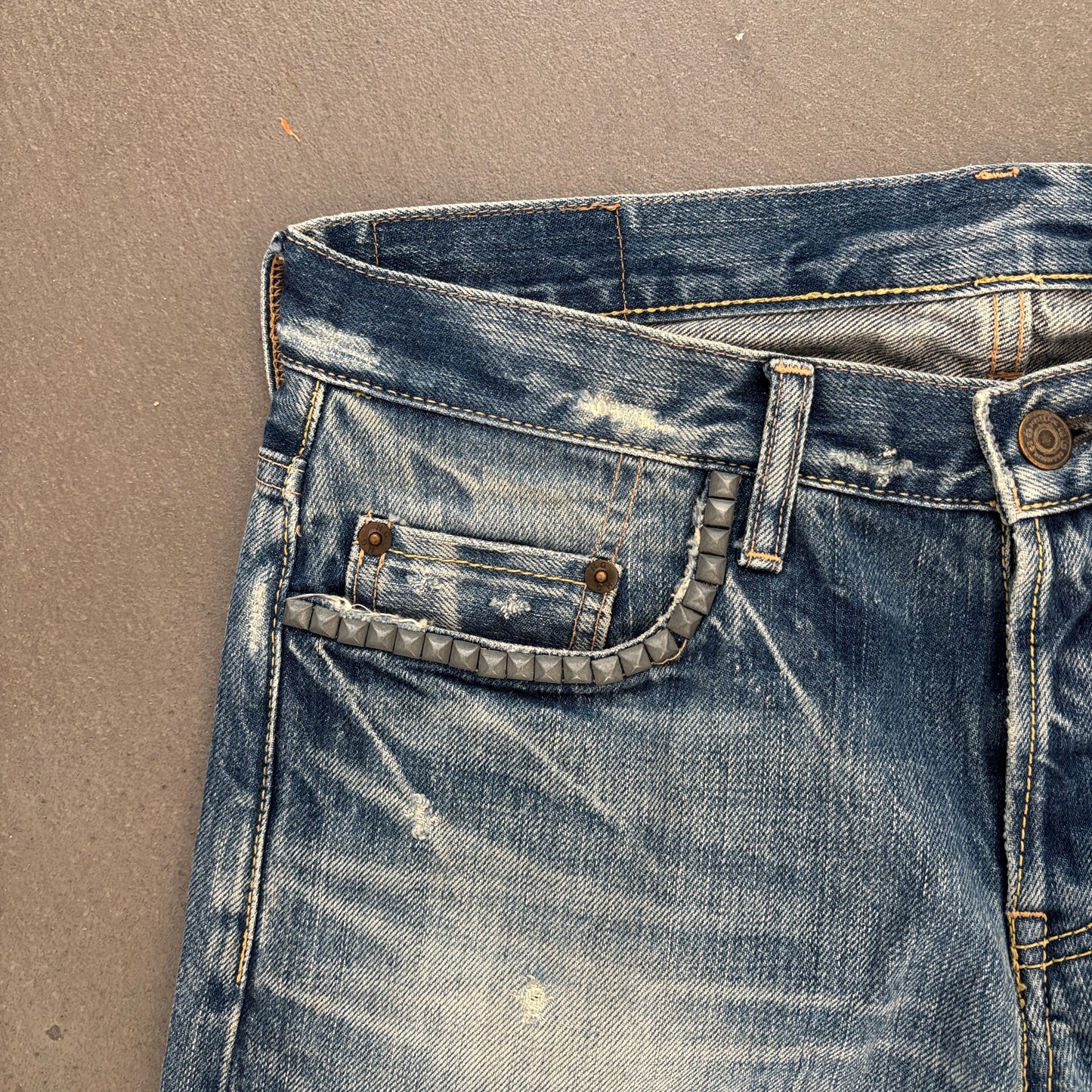 HYSTERIC GLAMOUR STUDDED SELVEDGE DENIM #3 [W30]