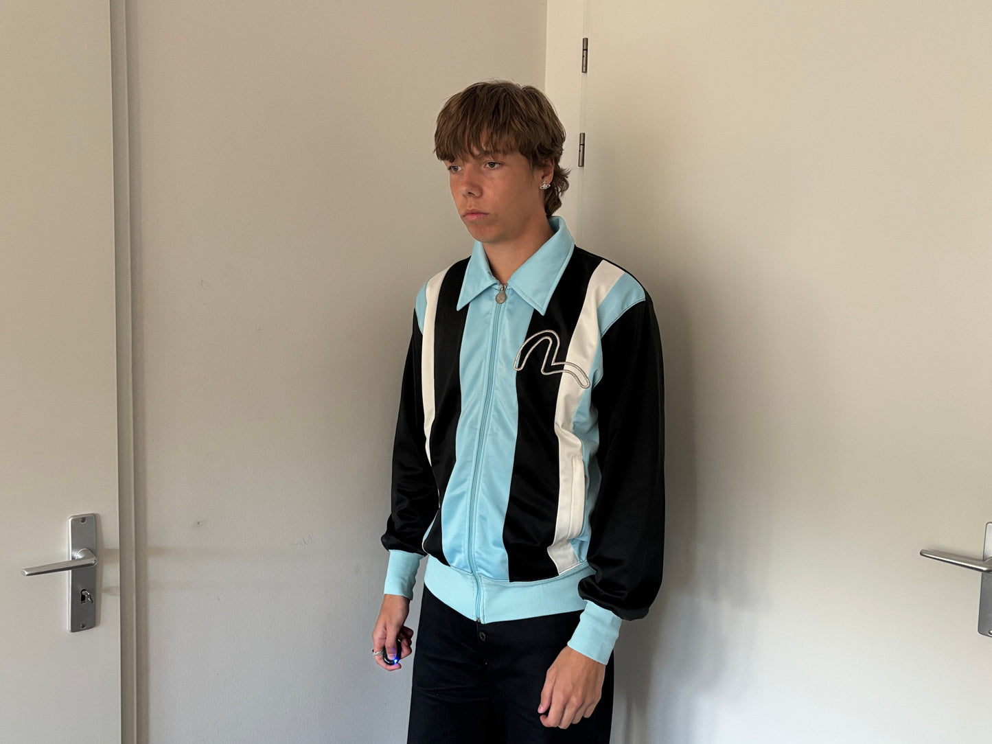 EVISU ATHLETIC ZIP-UP BLUE [XL]