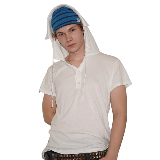 ANN DEMEULEMEESTER HOODED TOP [M]