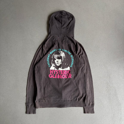 HYSTERIC GLAMOUR SATURDAY NIGHT ZIP-HOODIE [S]