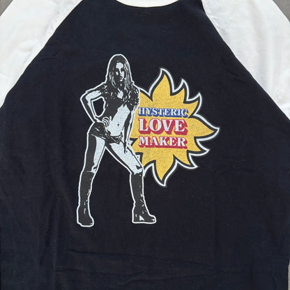 HYSTERIC GLAMOUR LOVE MAKER 3/4TH SLEEVE TOP [M]