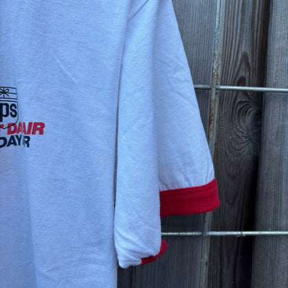 80S UPS NEXT DAY AIR RINGER TEE | SCREEN STARS [L]
