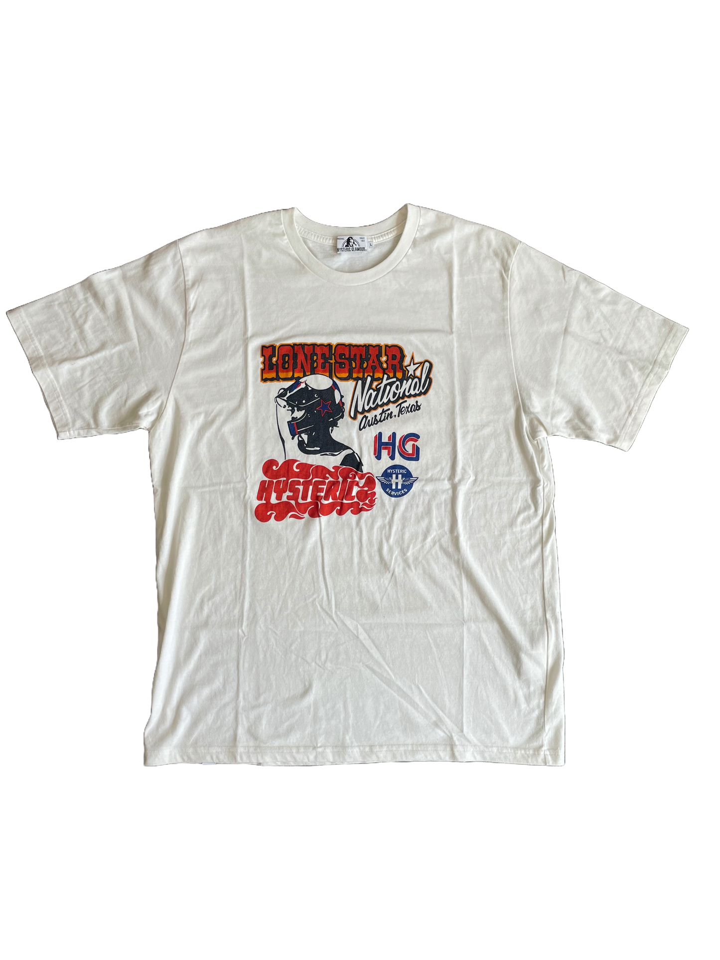 HYSTERIC GLAMOUR LONE STAR TEE BLANC [L]