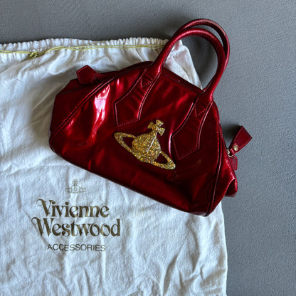 VIVIENNE WESTWOOD ORB HANDBAG RED