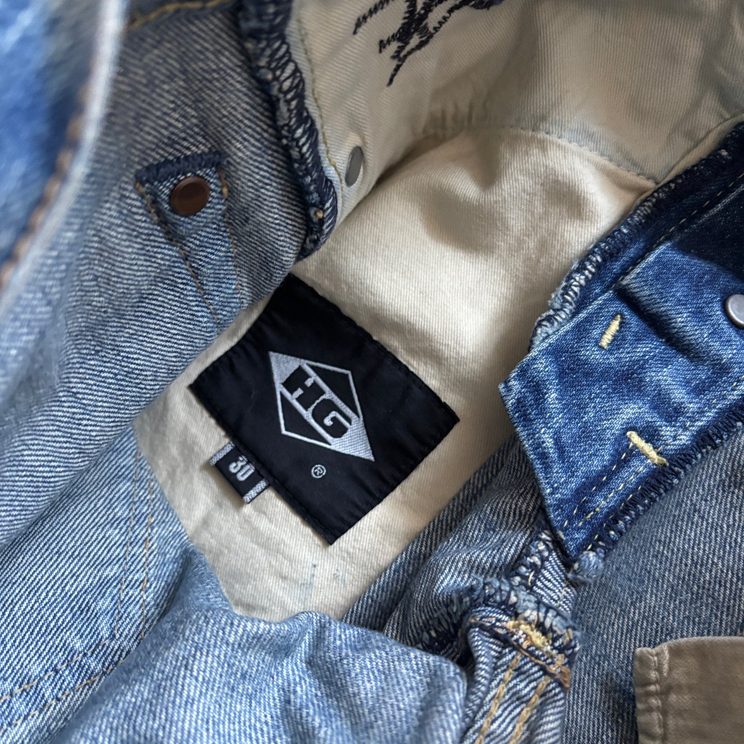 HYSTERIC GLAMOUR SELVEDGE STUDDED DENIM REPAIRS [W30]