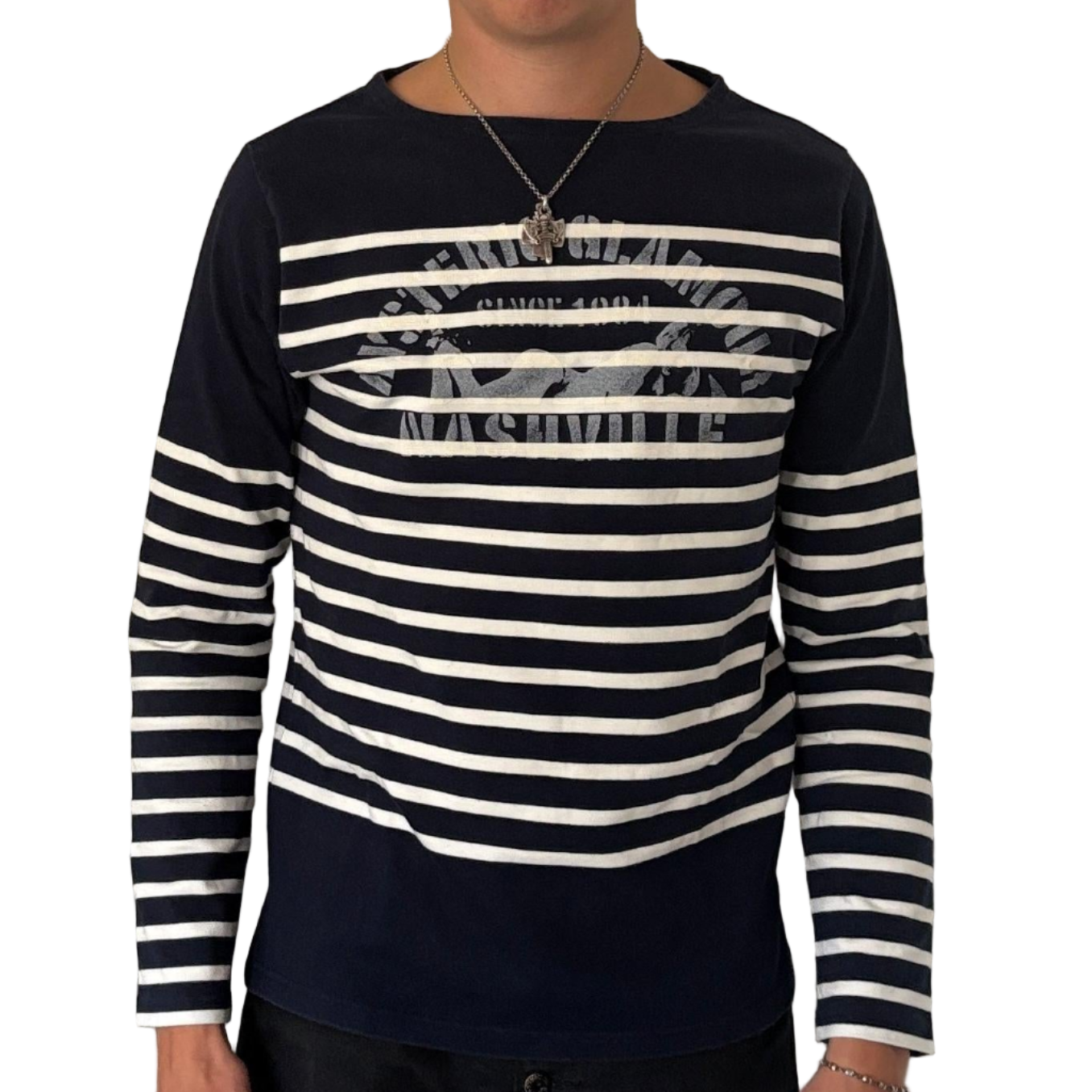 HYSTERIC GLAMOUR NASHVILLE STRIPED LONGSLEEVE [M]