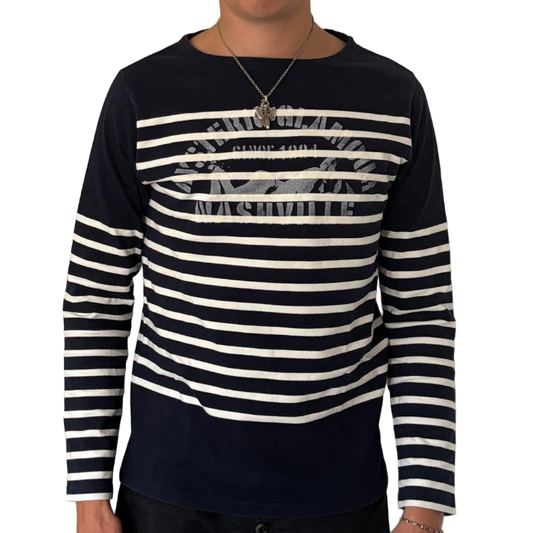 HYSTERIC GLAMOUR NASHVILLE STRIPED LONGSLEEVE [M]
