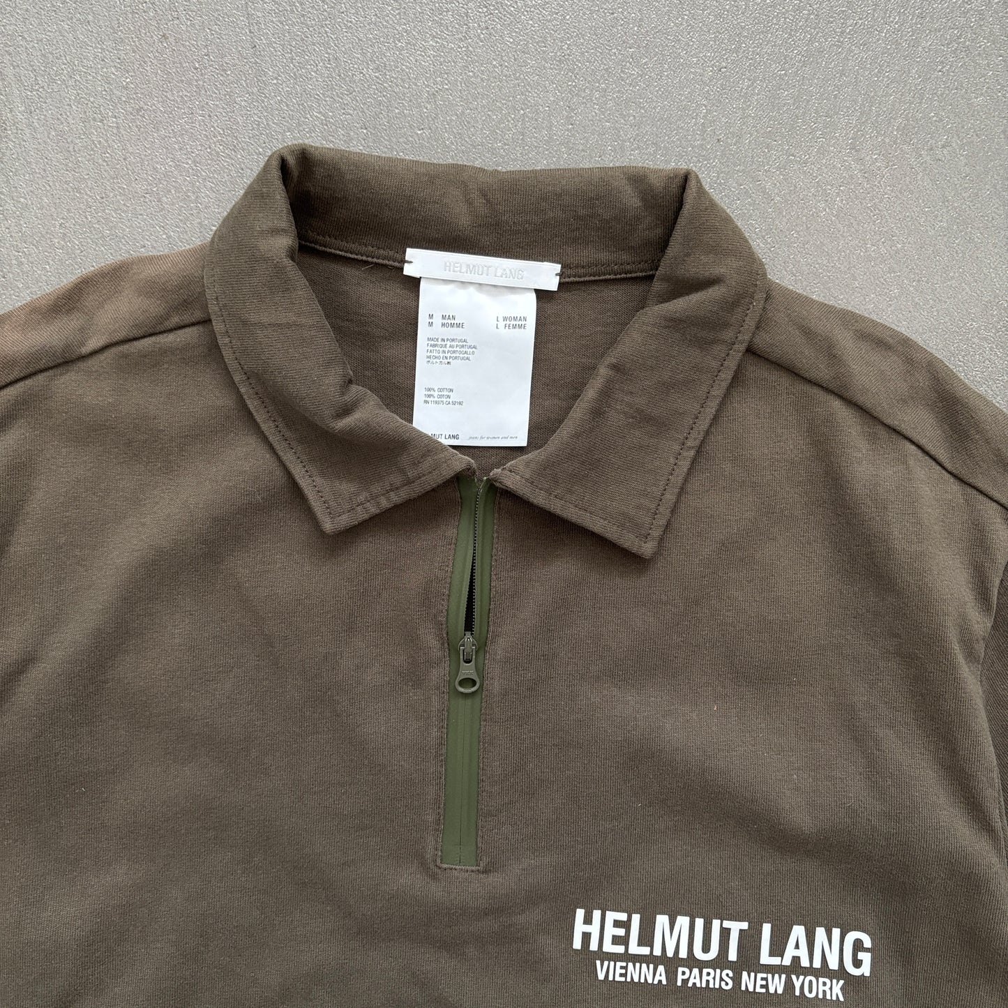HELMUT LANG POLO OLIVE [M]