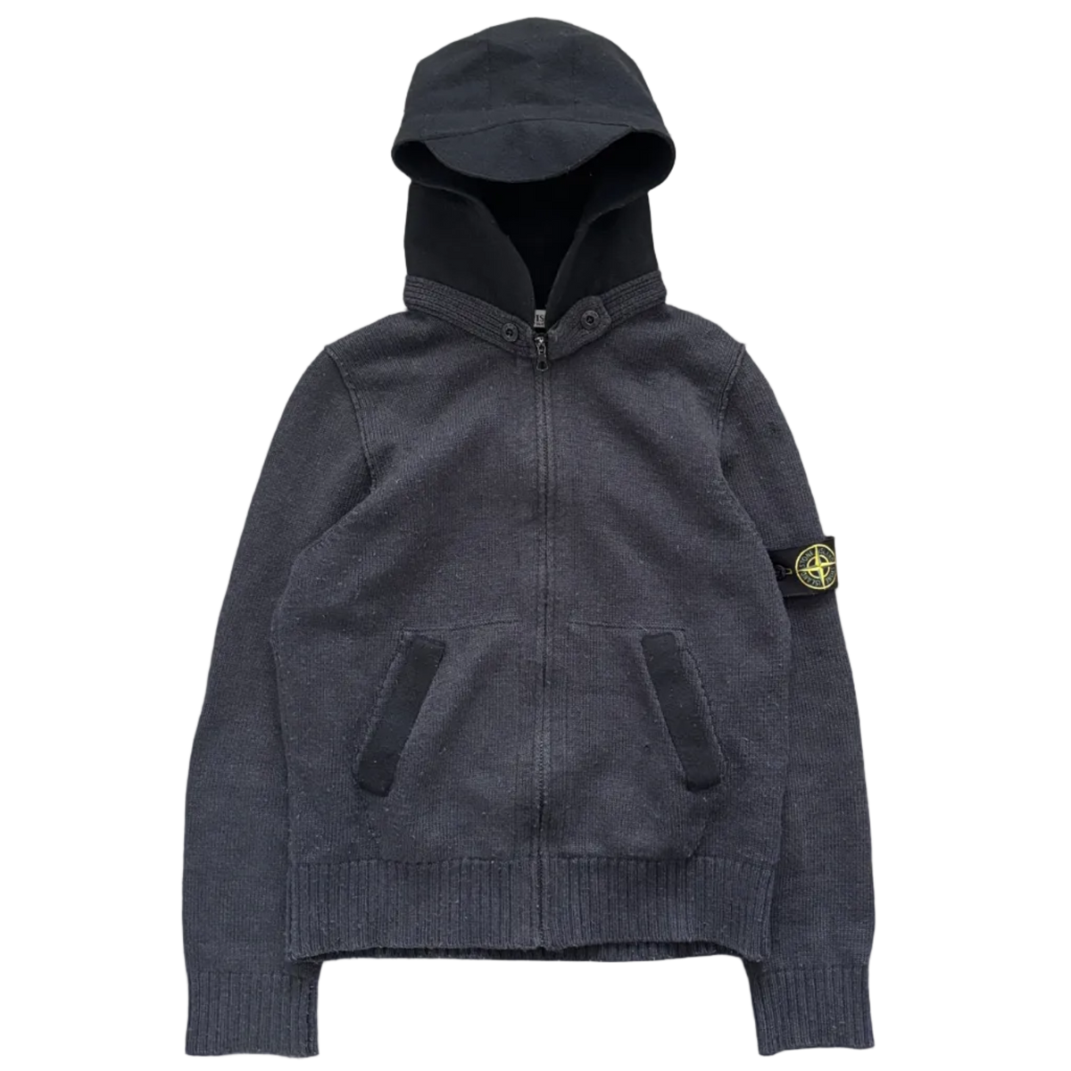 AW2010 STONE ISLAND KNITTED HOODIE GREY [M]