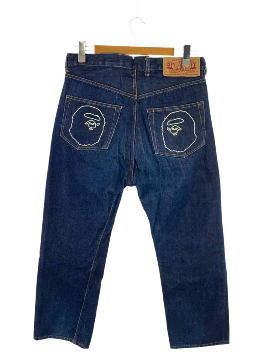 BAPE 90S JEANS INDACO APE BACKPOCKET [W30]