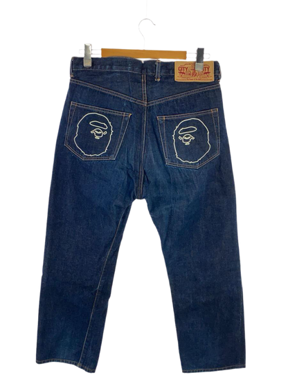 BAPE 90S JEANS INDACO APE BACKPOCKET [W30]