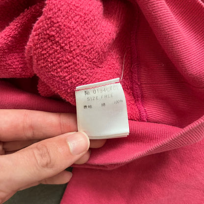 HYSTERIC GLAMOUR MAKES ME SMILE HOODIE PINK [S]