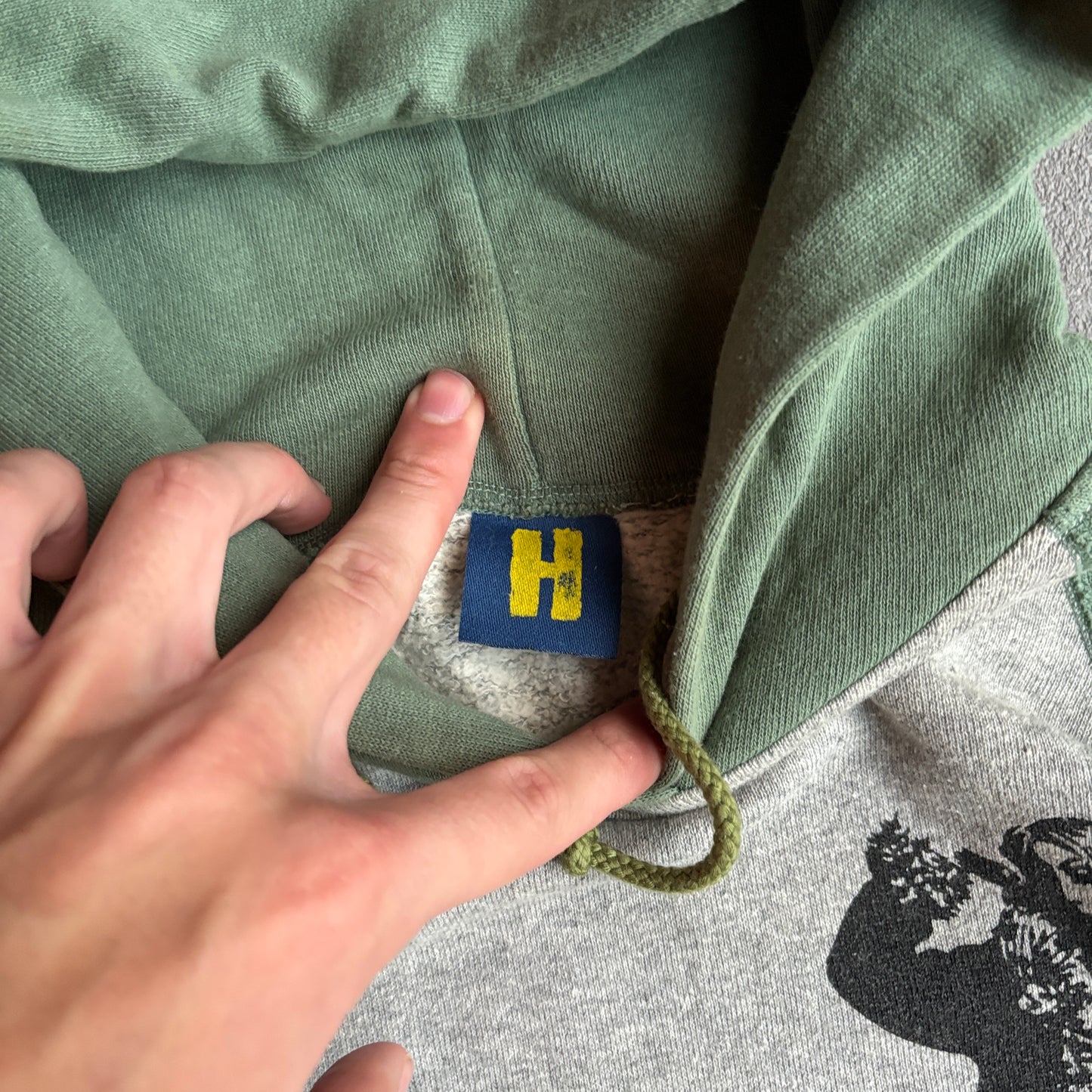 HYSTERIC GLAMOUR HYSTERIC GROUPIE HOODIE GREEN [S]