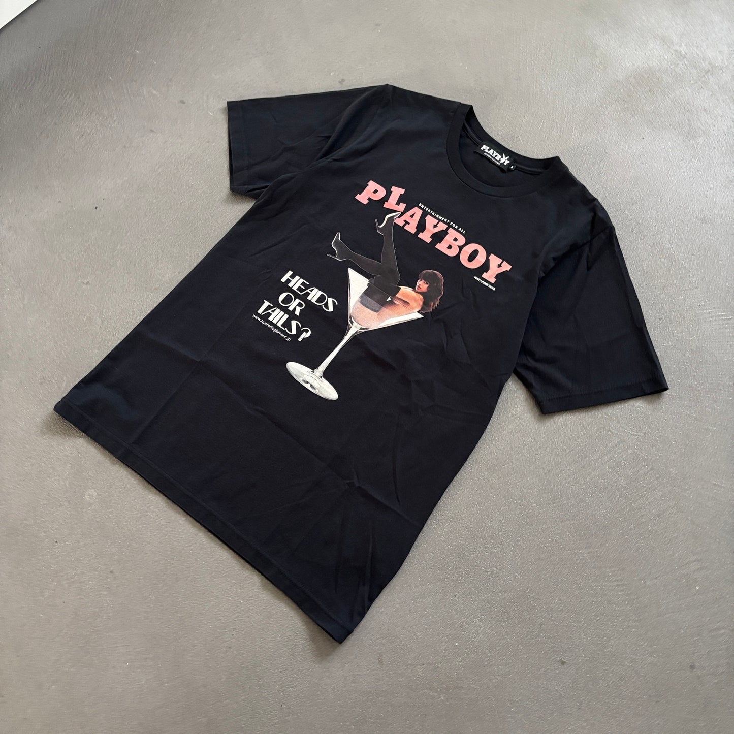 HYSTERIC GLAMOUR PLAYBOY TEE BLACK [M]