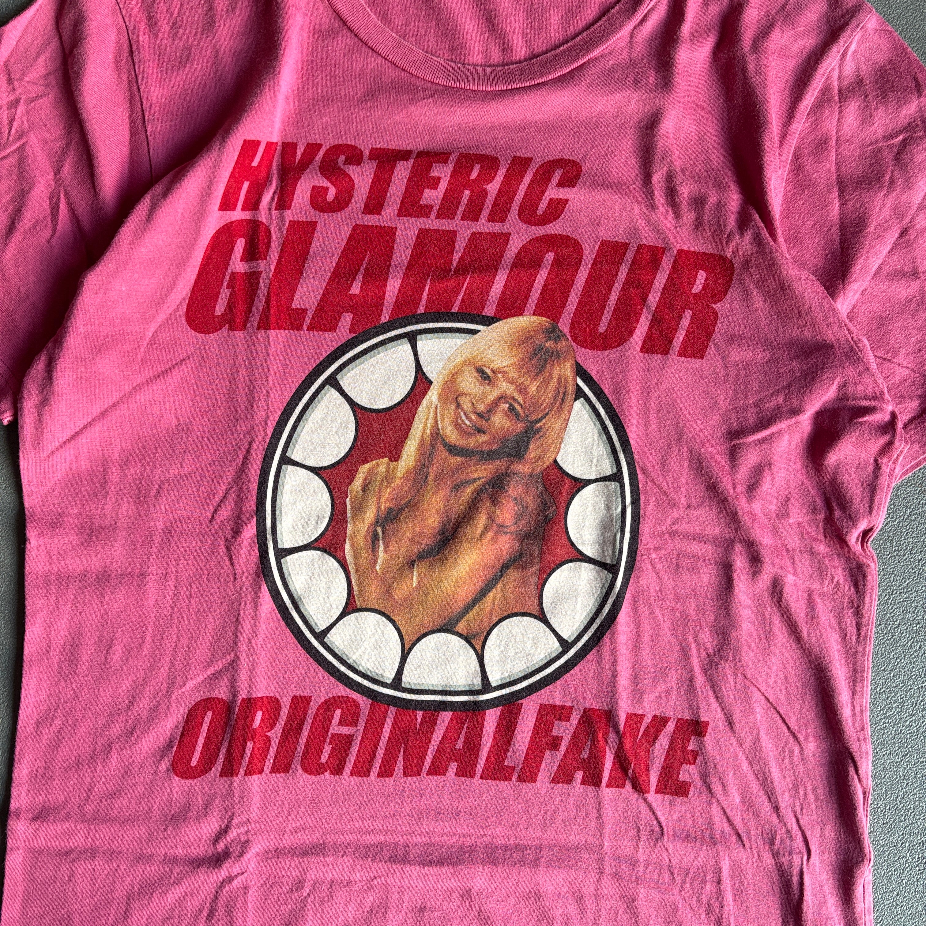 HYSTERIC GLAMOUR ORIGINAL FAKE TEE PINK [M] – TOMVINTAGE