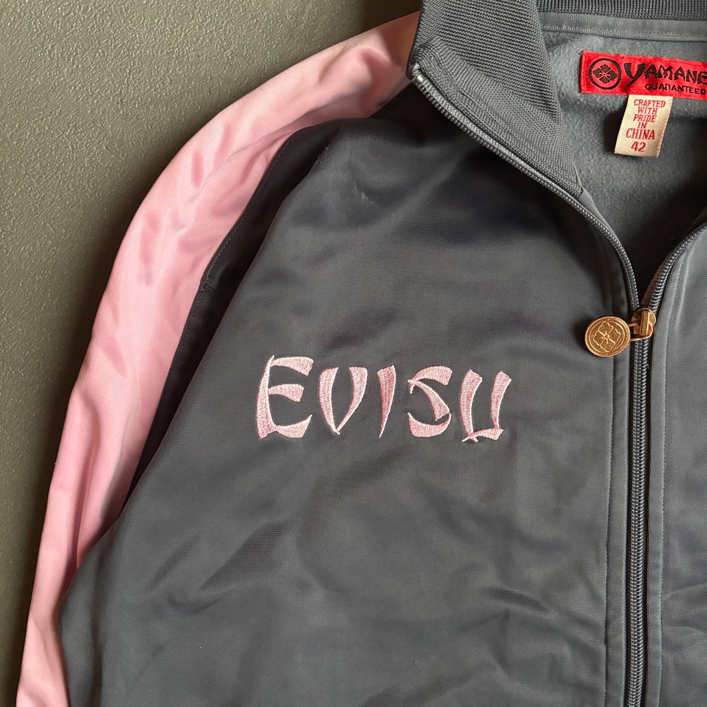 EVISU SEAGULL TRACKJACKET GREY PINK [L]