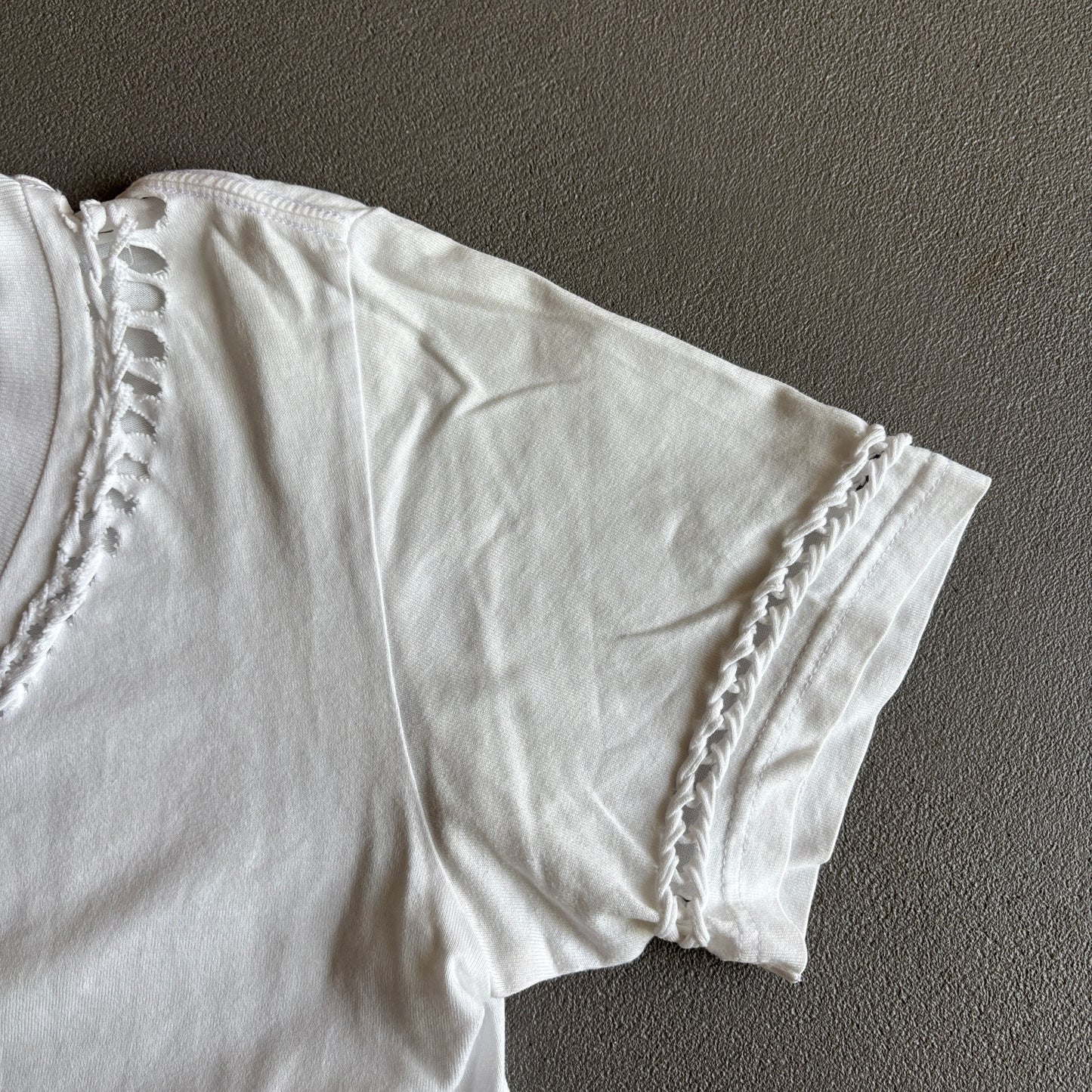 SS07 NUMBER (N)INE WOVEN TEE WHITE [M]