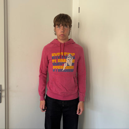 HYSTERIC GLAMOUR SPELLOUT HOODIE PINK [S]