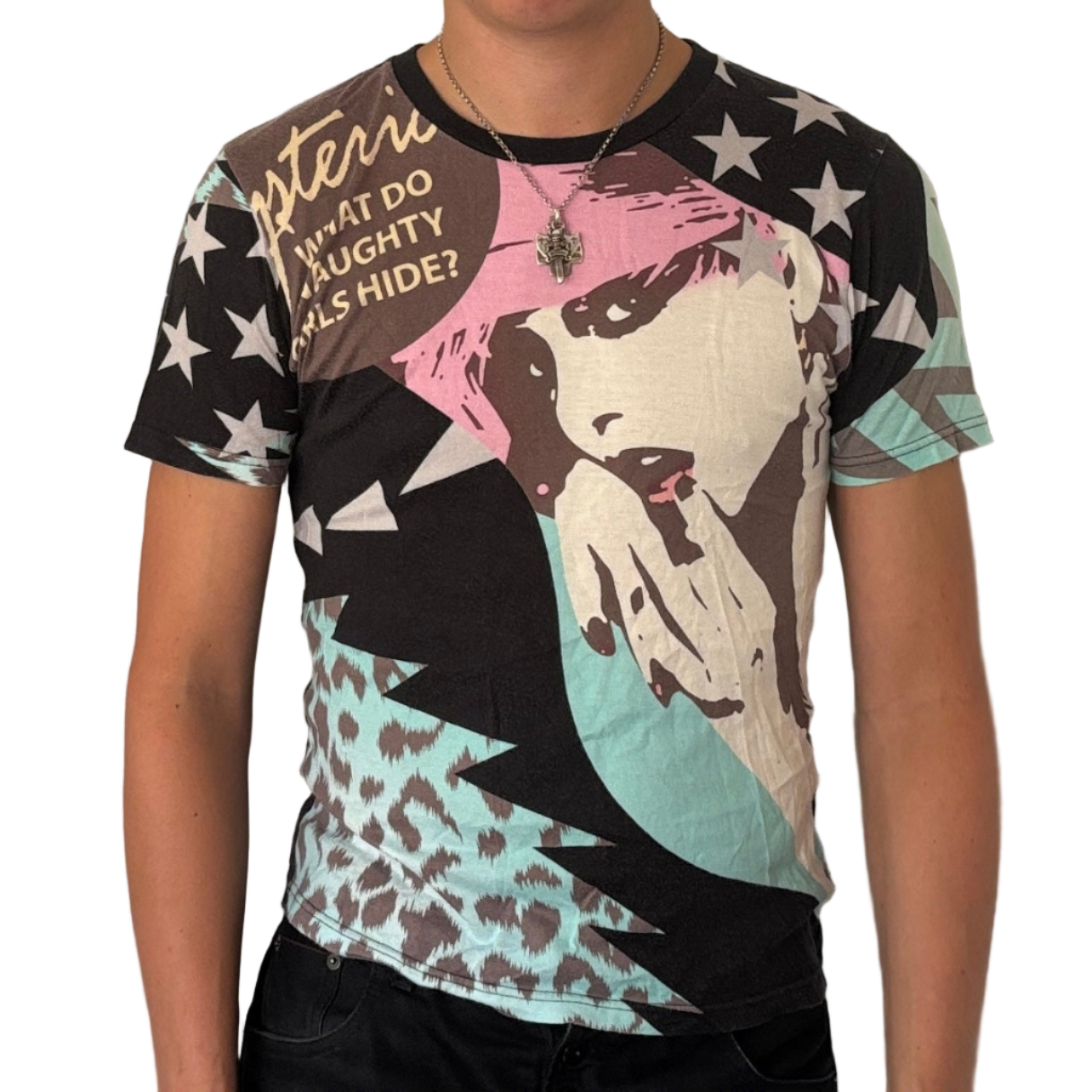 HYSTERIC GLAMOUR ALL OVER PRINT TEE [S]